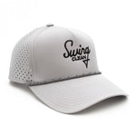 Swing Clean logo rope hat in grey with black logo