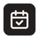 Calendar with checkmark icon