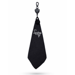 Swing Clean Duo Pro 2-in-1 golf towel and brush combo in Pitch Black