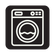 Washing machine icon: the Duo Pro towel is machine washable